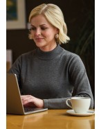 Golden Turtleneck Jumper